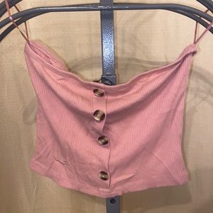 Millennial pink tube top